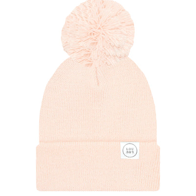 Beanie with Pom - Blush Pink