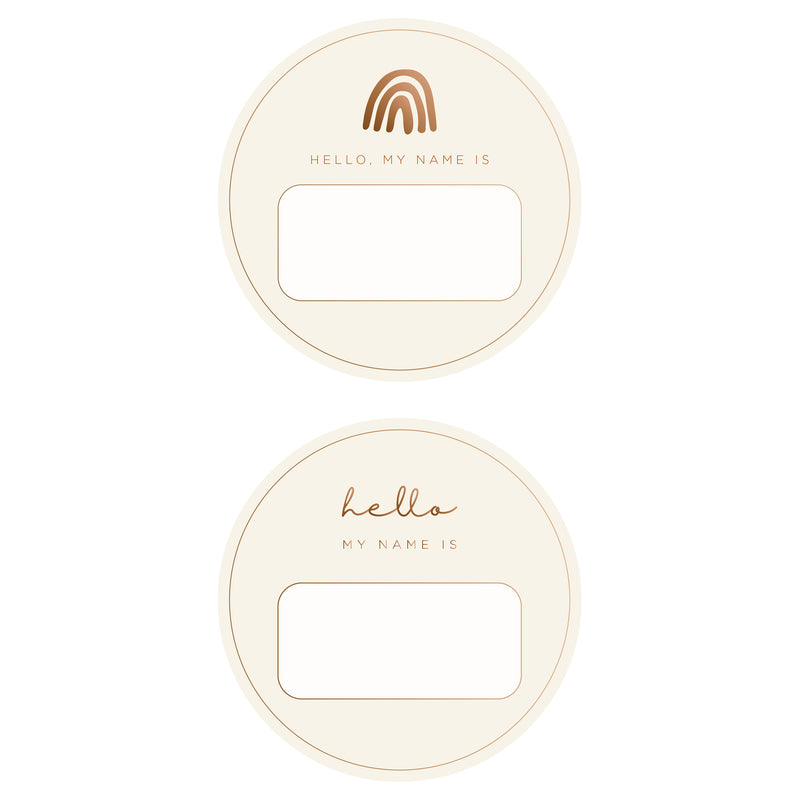 Blank Name Tags - Copper Foil (2 pack)