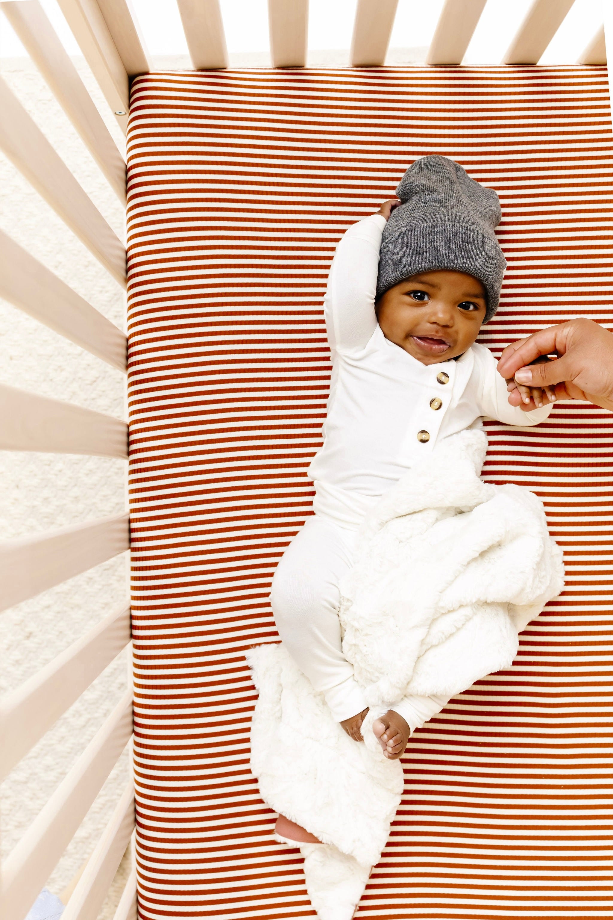 Boston Ribbed Crib Sheet + Changing Pad Cover Pack