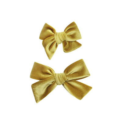Velvet - Marigold Bow Clip