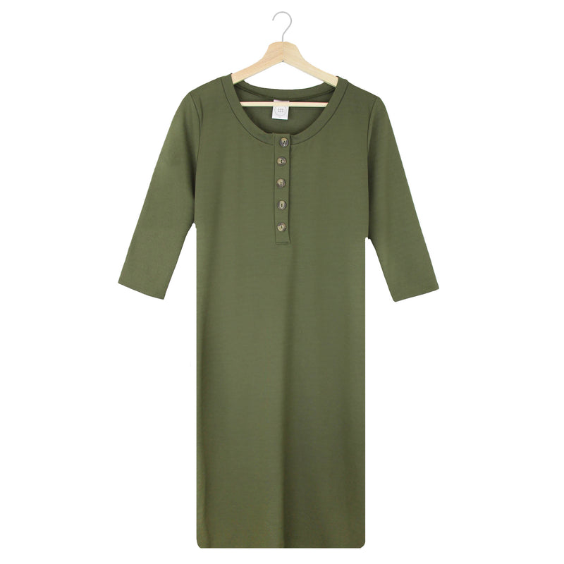 The Everyday Dress - Olive (XXS ONLY)