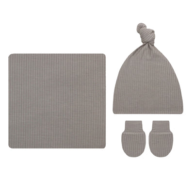 Beau Ribbed Newborn Hat Bundle