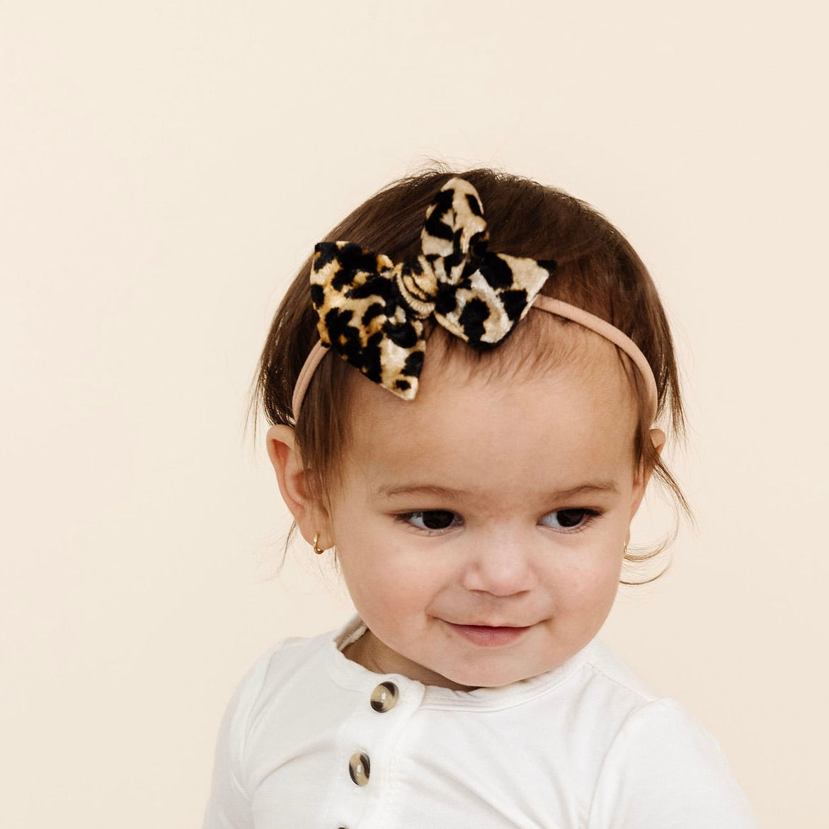 Velvet - Leopard Bow Headband