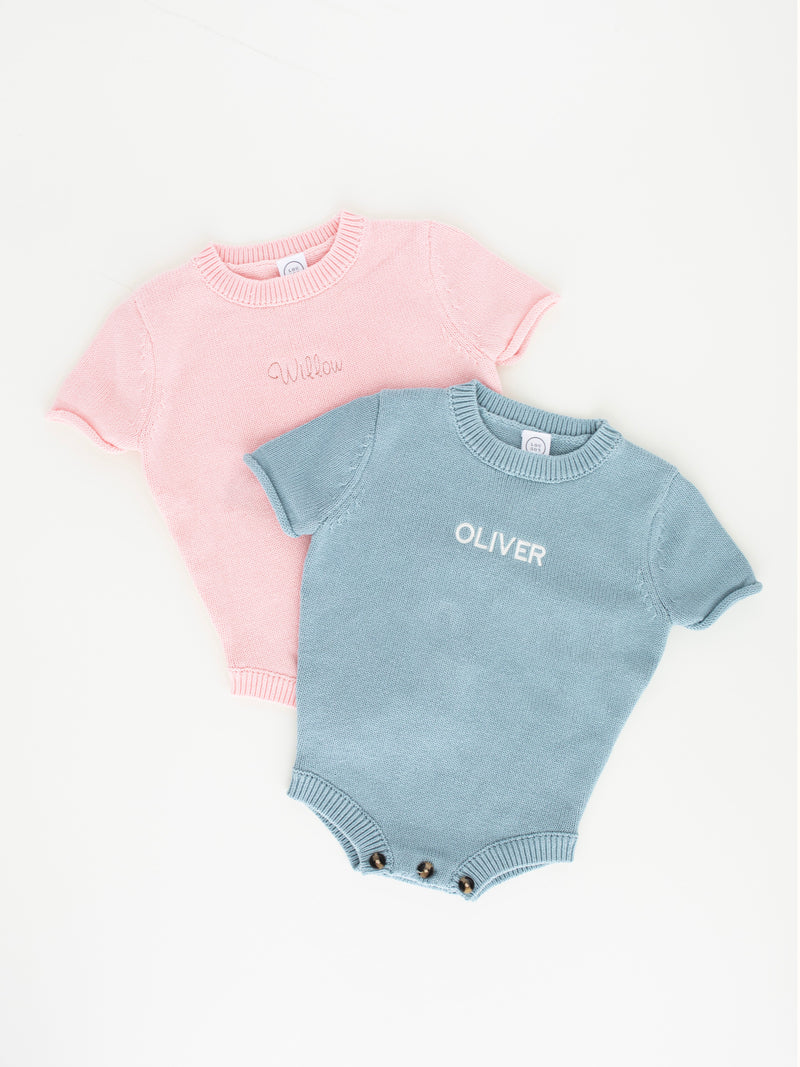 Knit Onesie - Embroidery