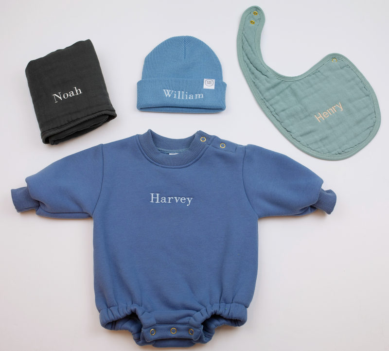 Sweatshirt Rompers - Embroidery