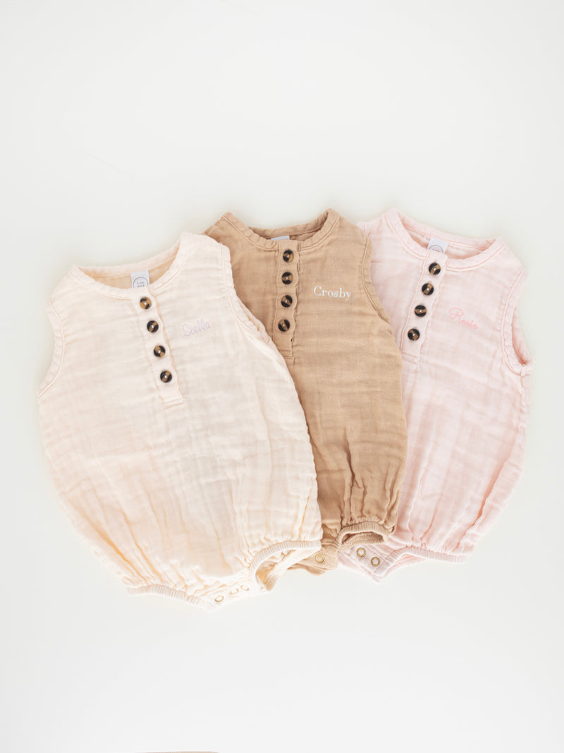 Bubble Rompers - Embroidery