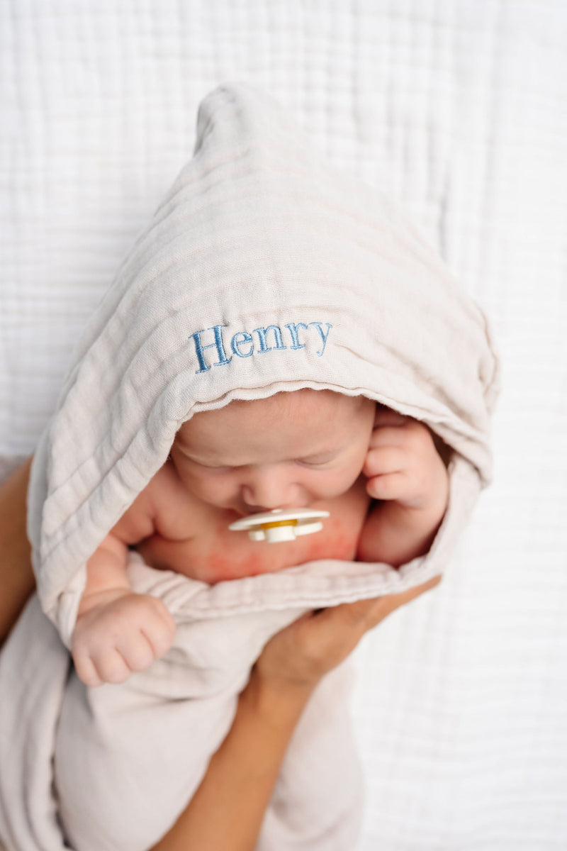 Cloud Muslin™ Hooded Towels - Embroidery