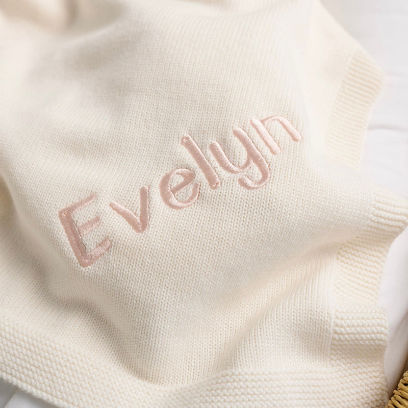 Knit Blankets - Embroidery