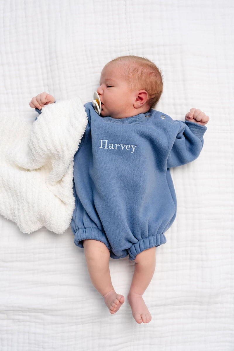 Sweatshirt Rompers - Embroidery