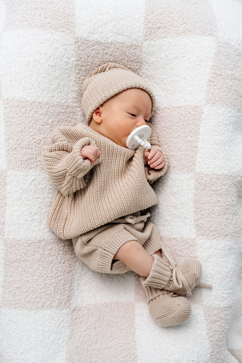 Tan Heirloom Knit