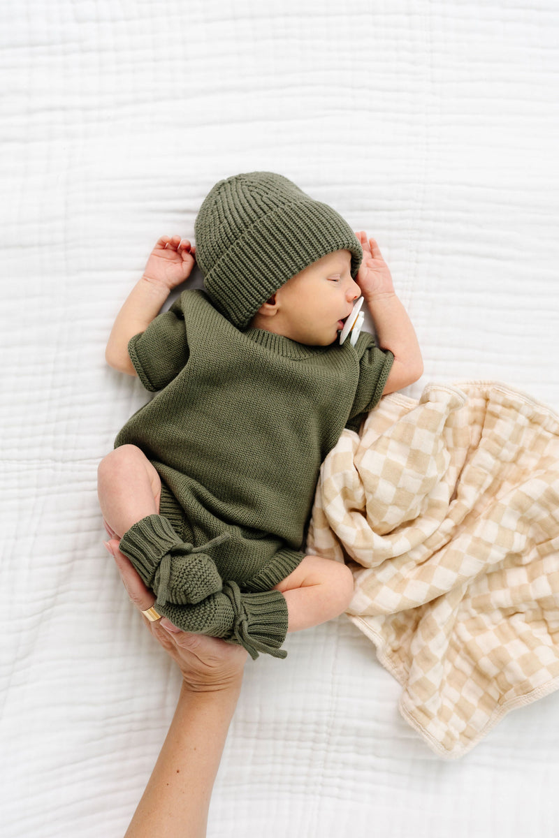 Olive Heirloom Knit