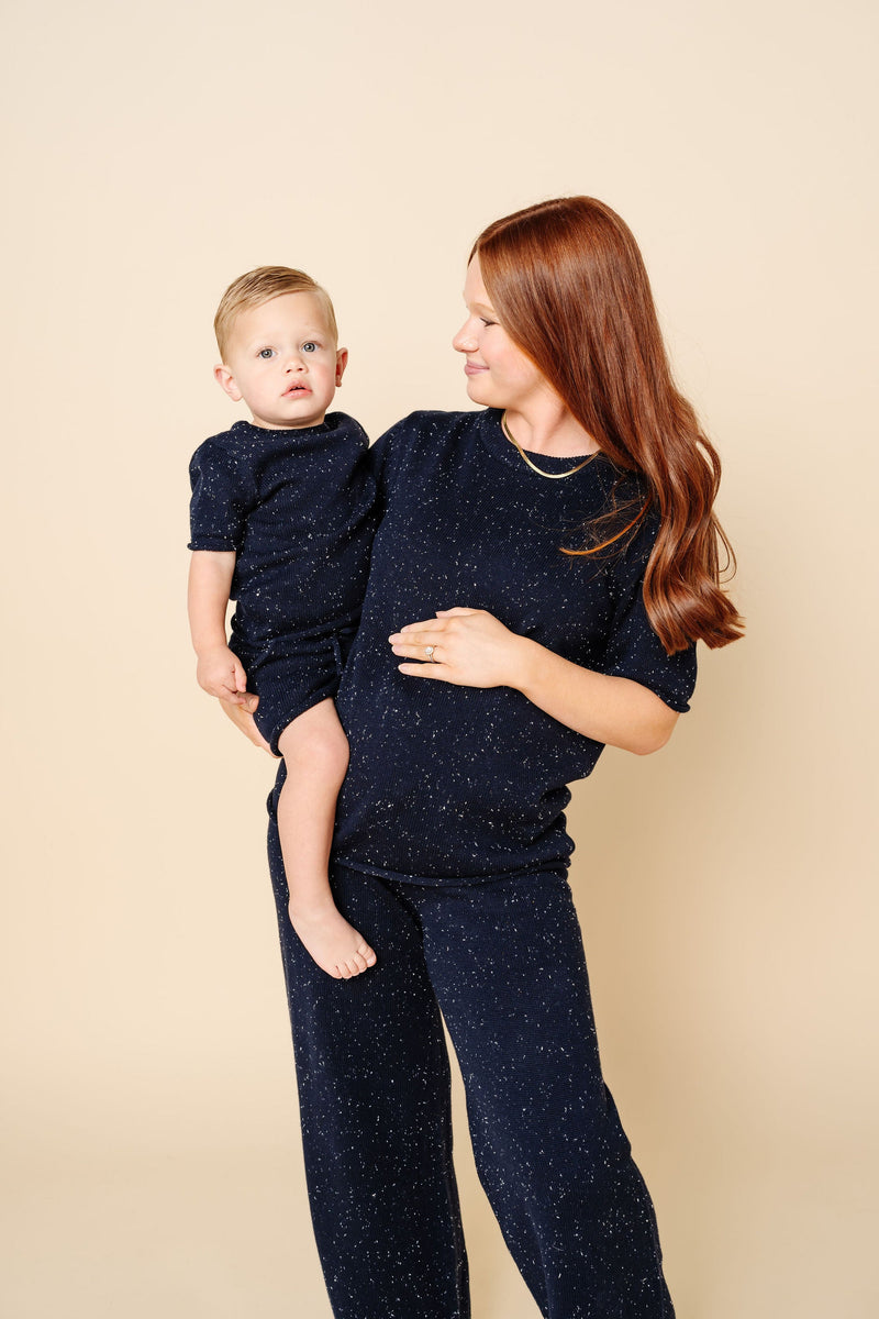 Navy Speckle