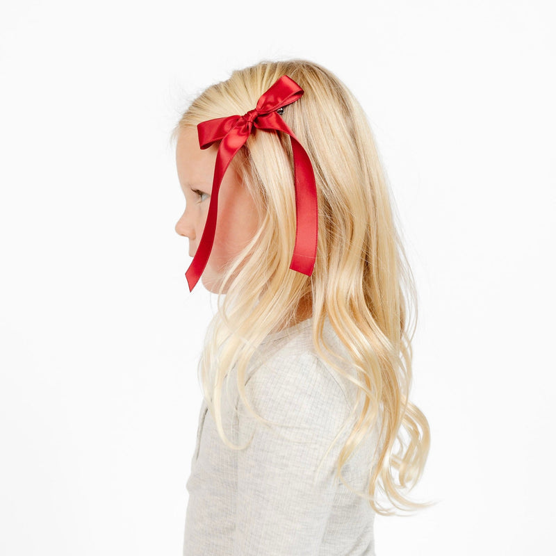 Red Bow Clips