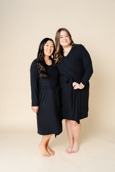 Knit Women's Sweater Maxi Dress - Black XS Knit Women's Sweater Maxi Dress - Black XS