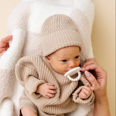 Pre-Order - Knit Beanie - Tan