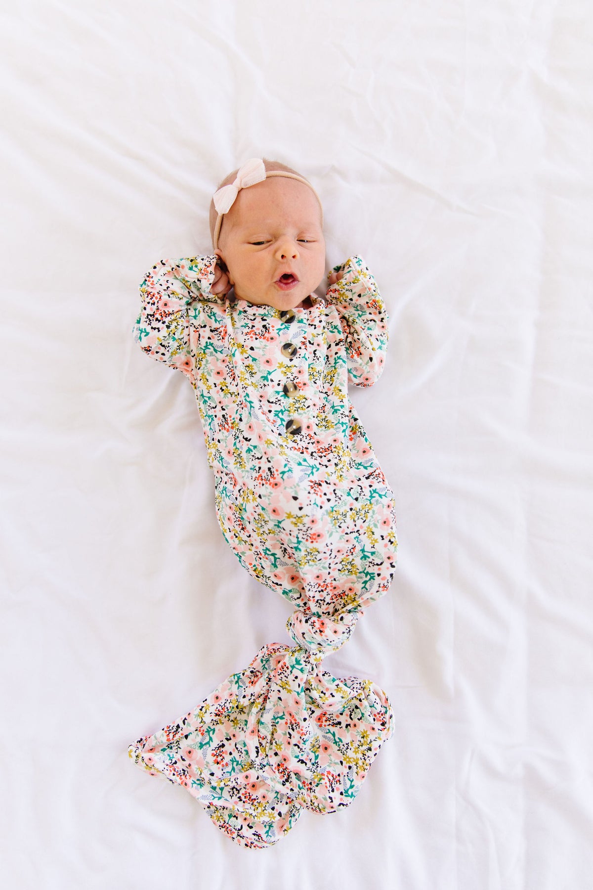 Millie Newborn Headband Bundle + Knotted Gown
