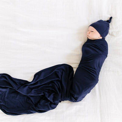 Hayden Ribbed Swaddle Blanket