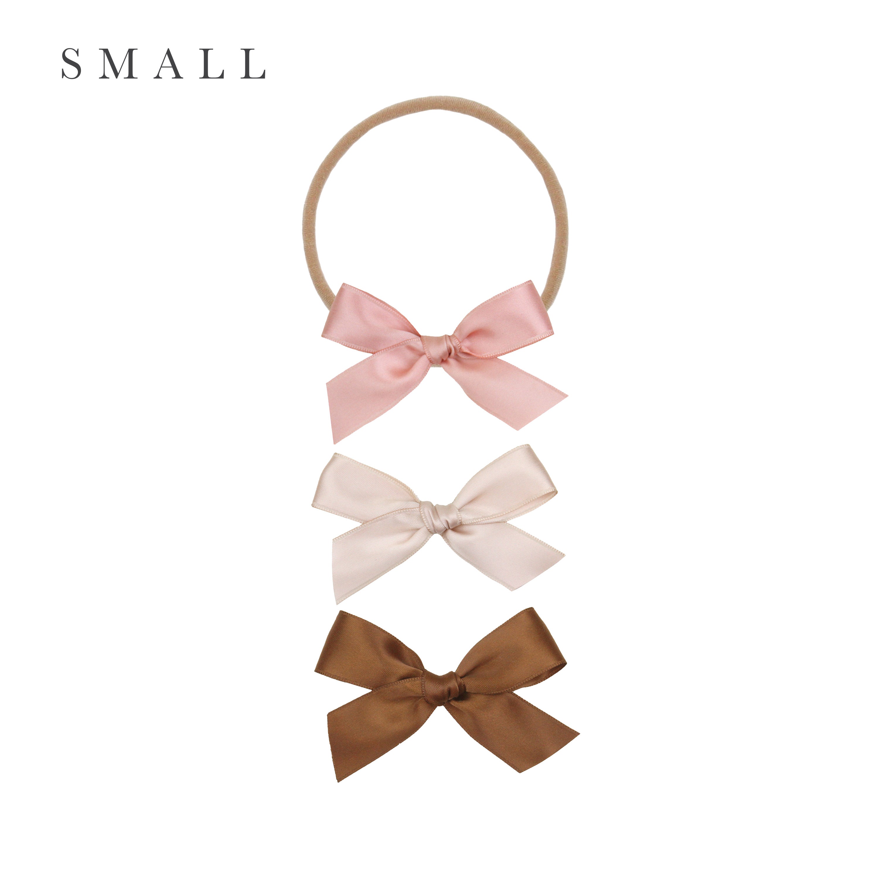 Satin Bow 3 Pack: Primrose
