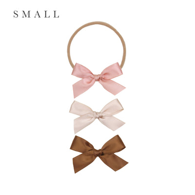 Satin Bow 3 Pack: Primrose