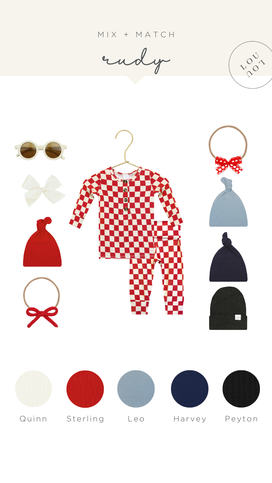 Rudy Newborn Hat Bundle (Top + Bottom)