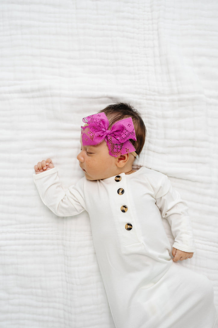 Lace Bow - Jasmine Headband