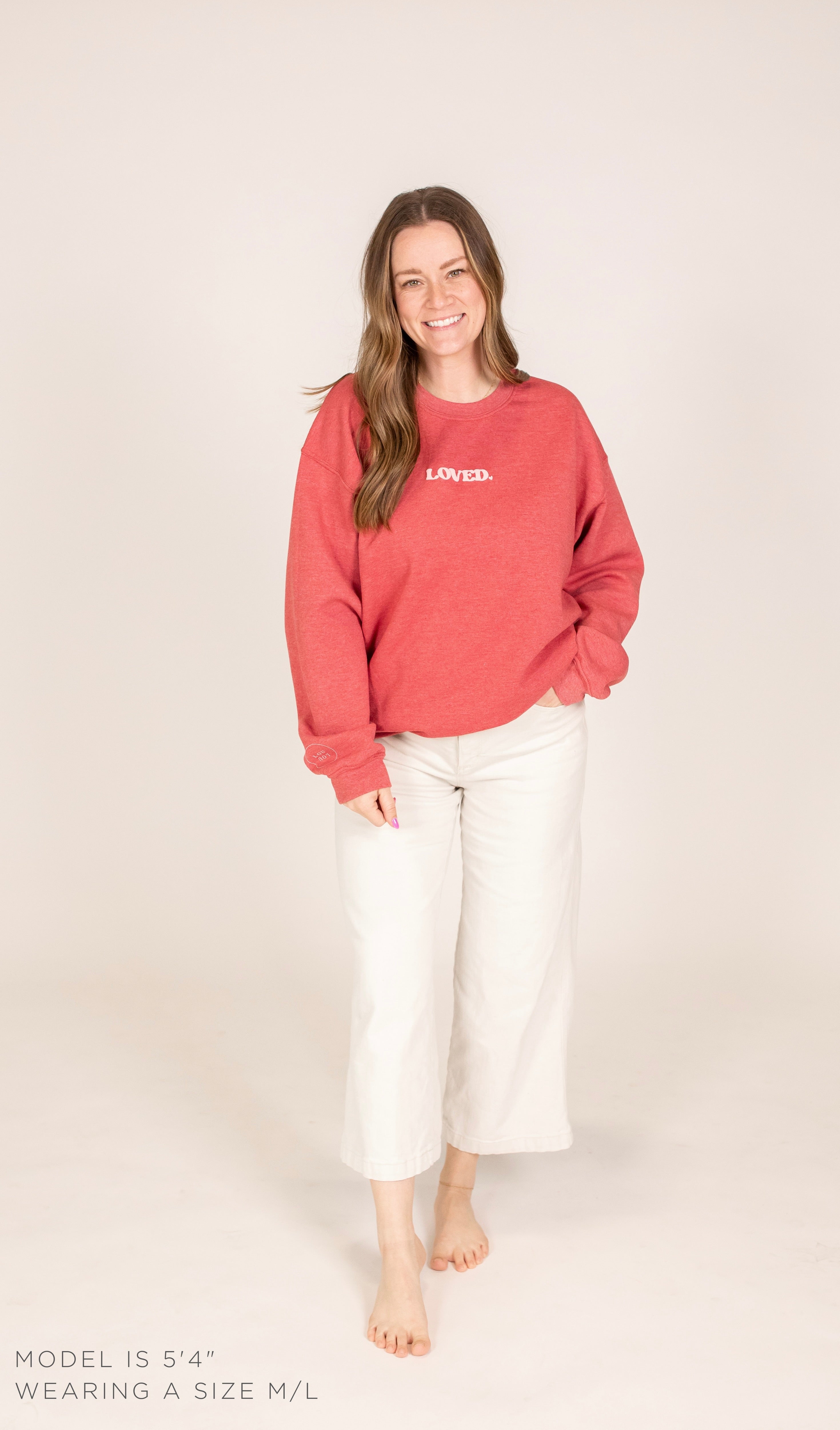 Nice Mom Crew | "YOU ARE SO LOVED” HEATHERED RASPBERRY