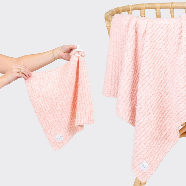 Chenille Blanket - Blush Pink - Bundle