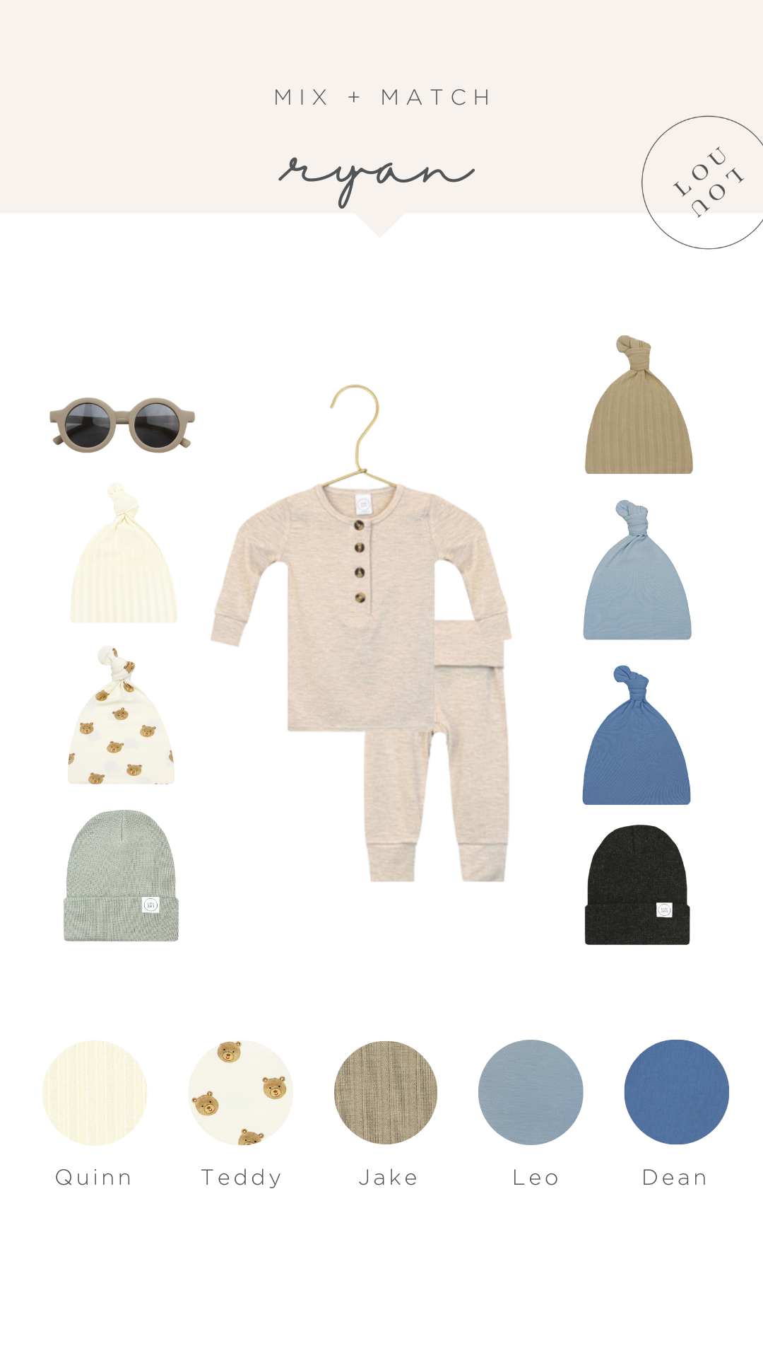 Ryan Newborn Hat Bundle (Gown)