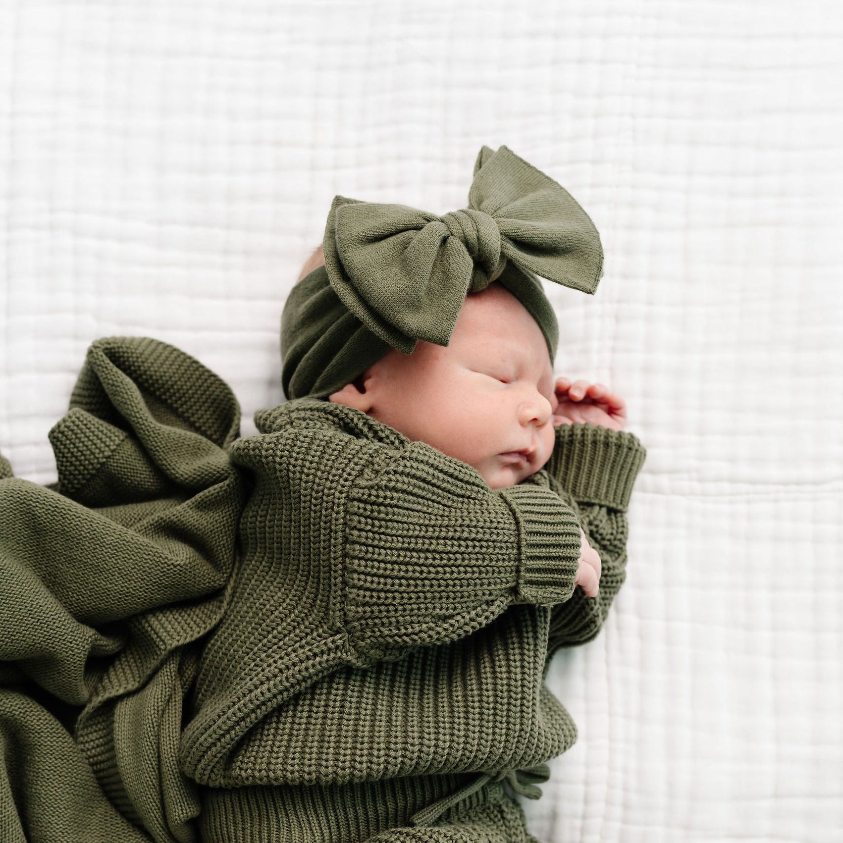 Knit Headband - Olive