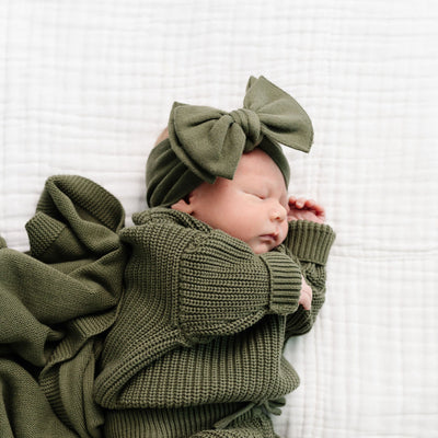 Knit Headband - Olive