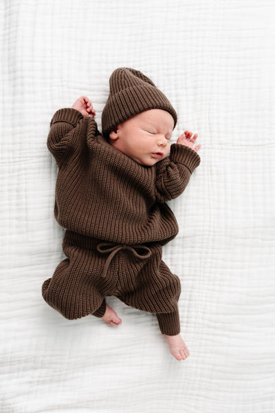 Knit Chunky Sweater - Cocoa