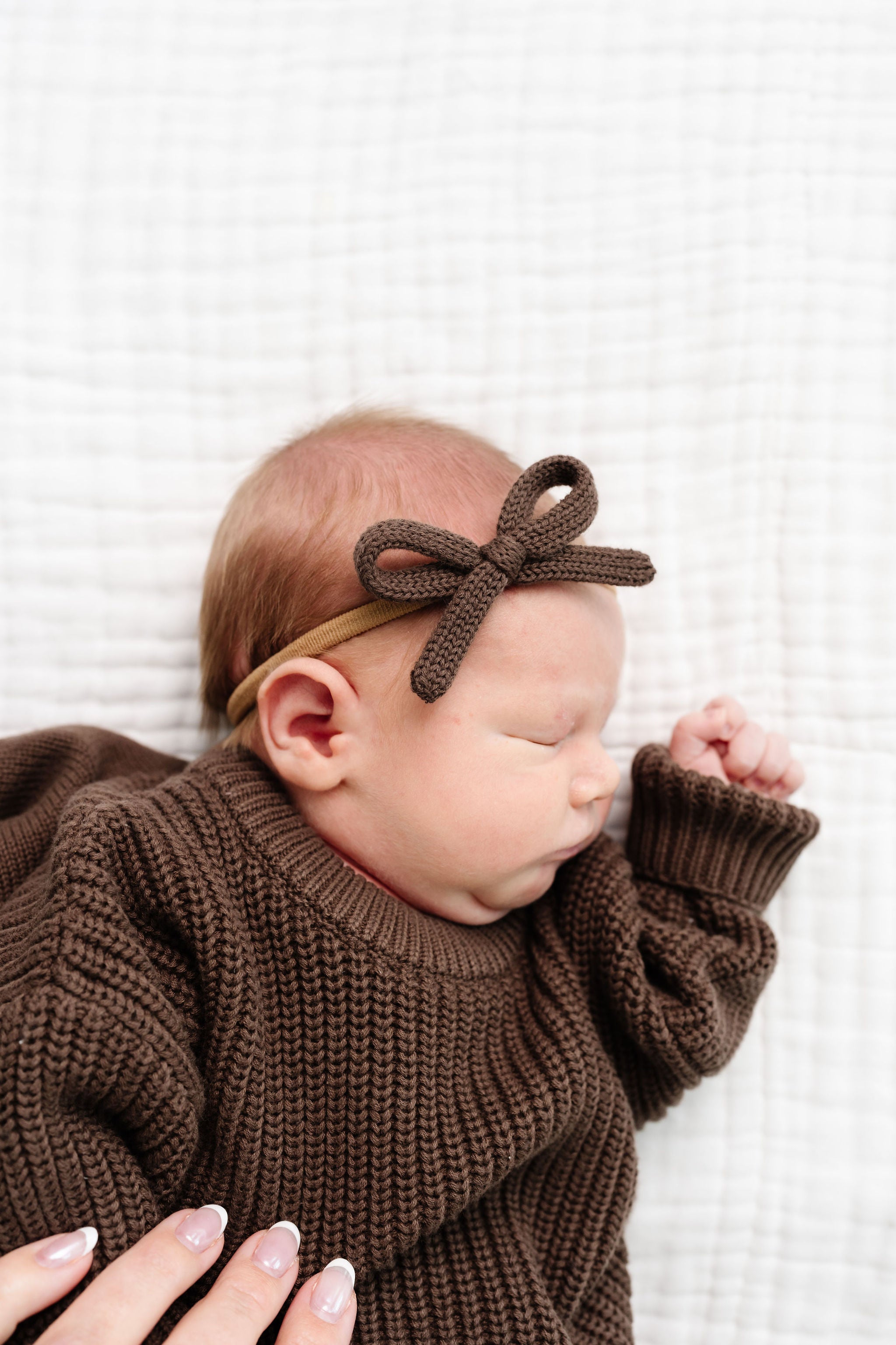 Sweater Bow - Cocoa Knit