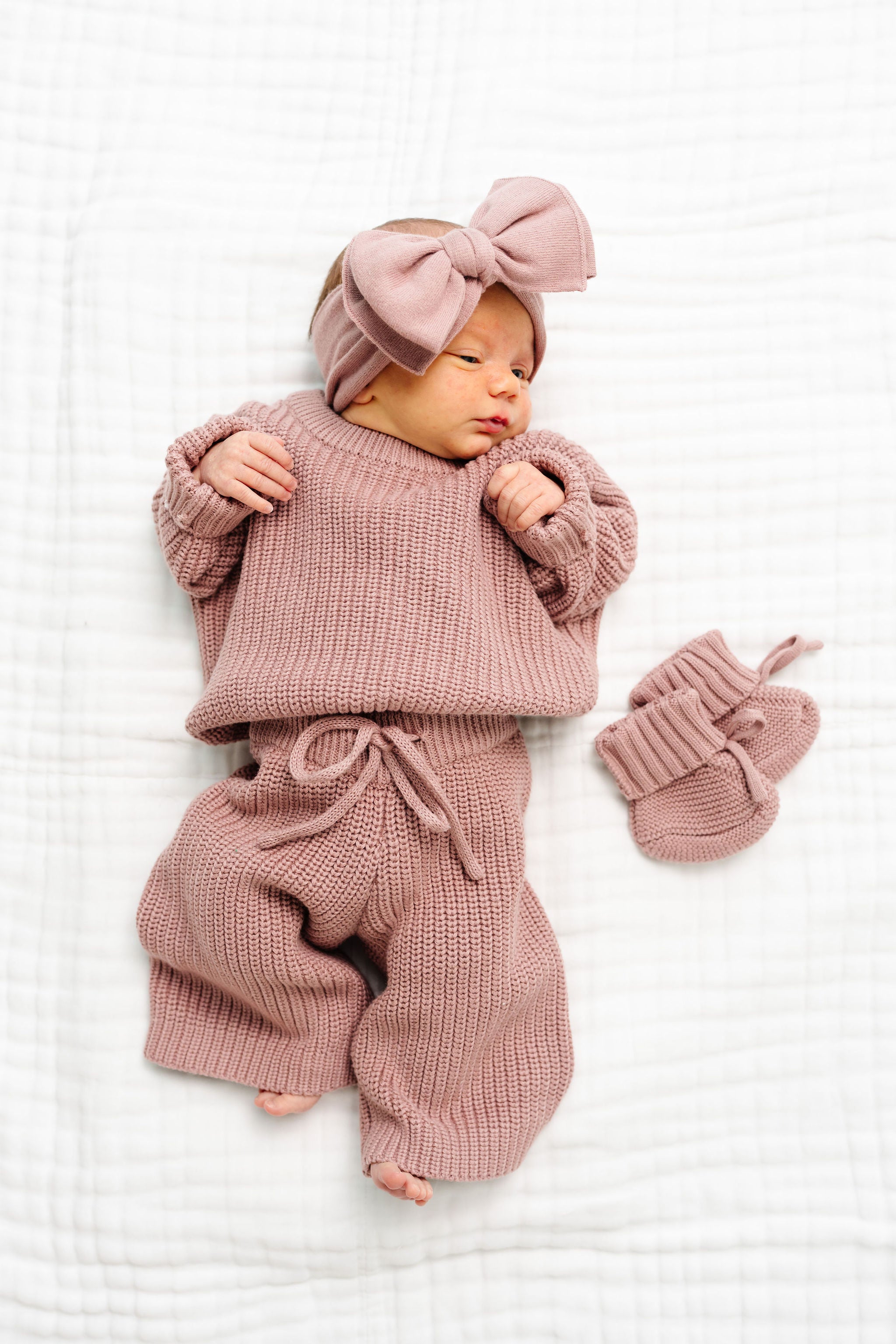 Knit Chunky Sweater - Mauve