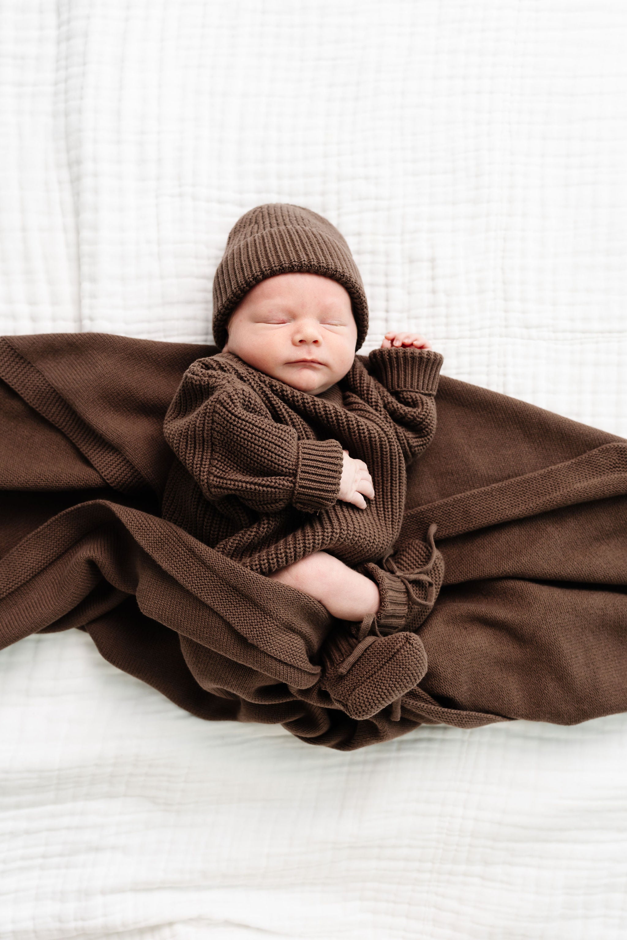 Knit Beanie Bundle - Cocoa