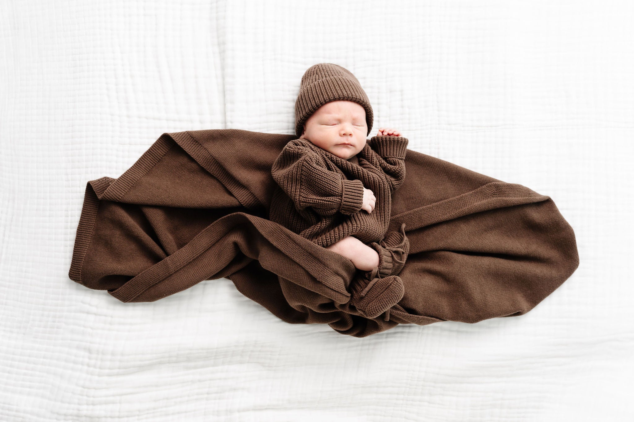 Knit Blanket - Cocoa