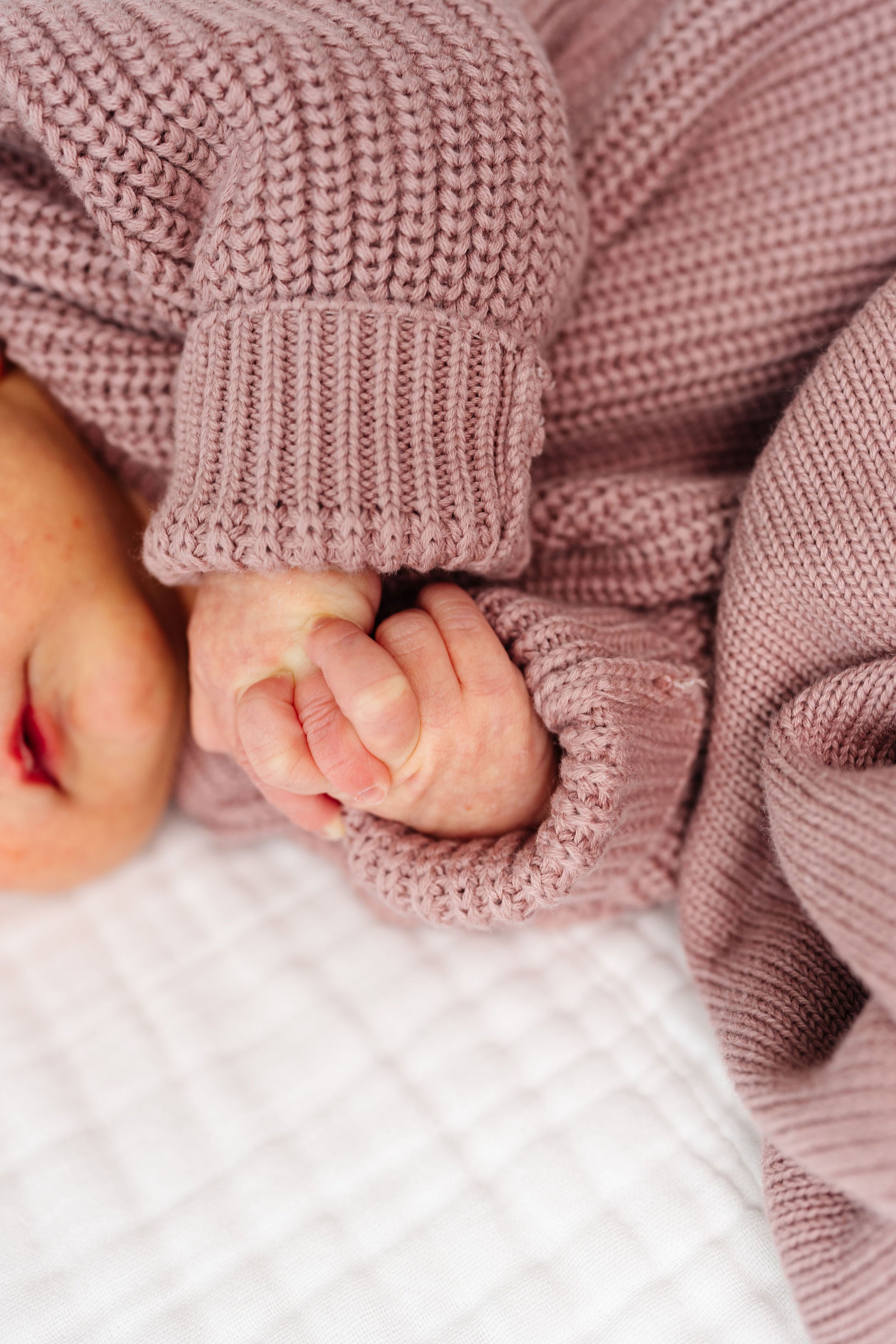 Knit Chunky Sweater - Mauve