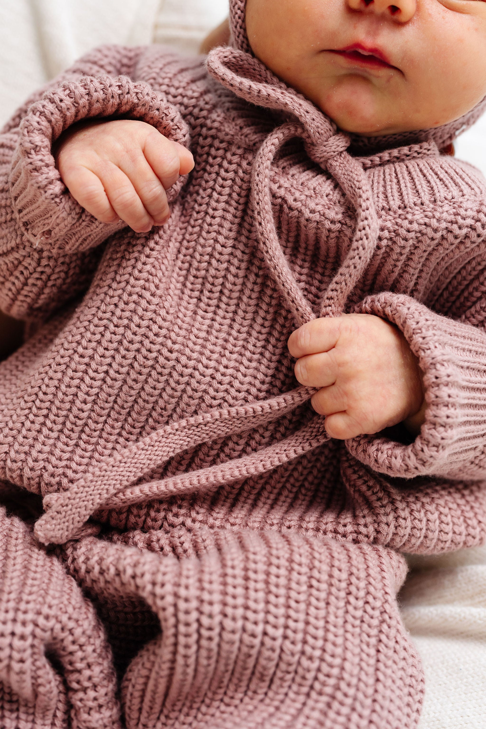 Knit Chunky Sweater - Mauve