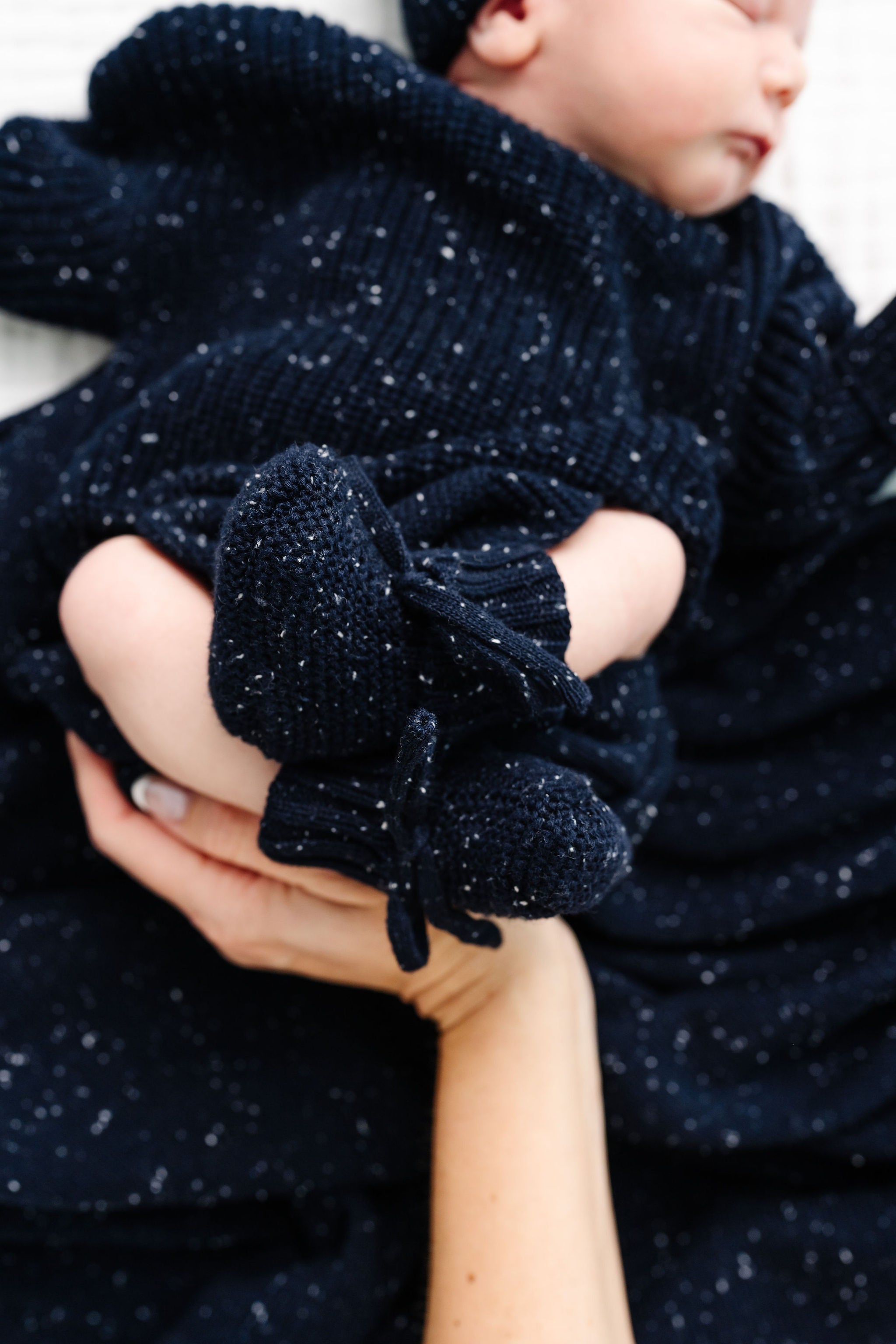 Knit Beanie Bundle - Navy Speckle