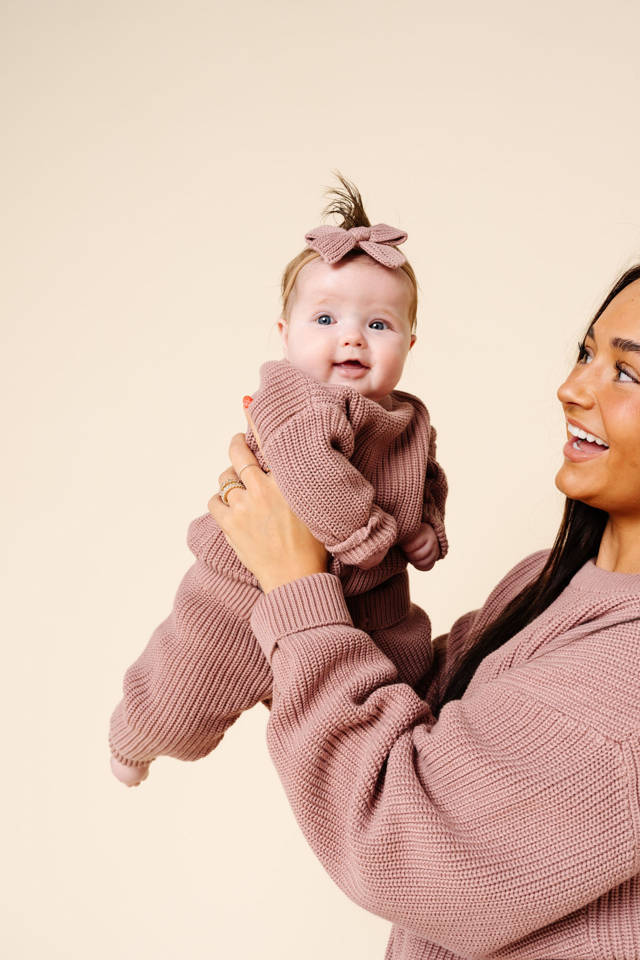 Knit Chunky Sweater - Mauve