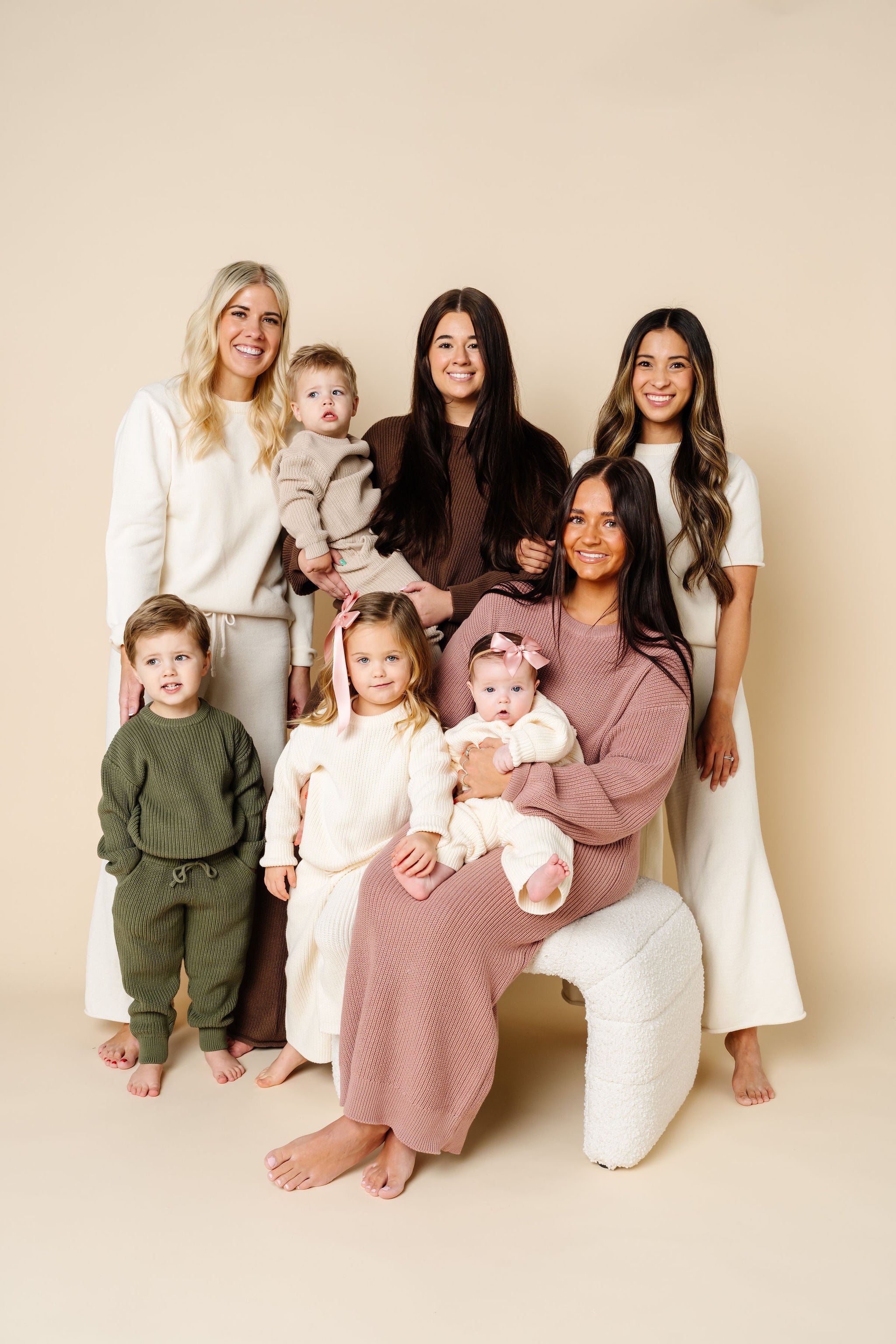 Knit Women's Sweater Maxi Dress - Mauve