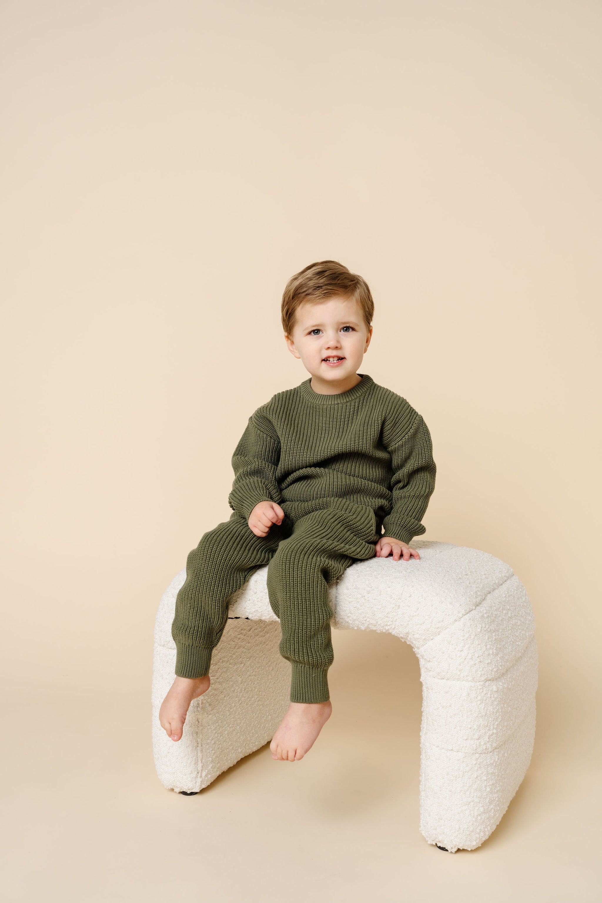 Knit Jogger Pants - Olive