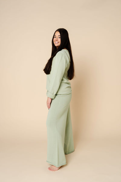 Knit Women's Sweater - Sage