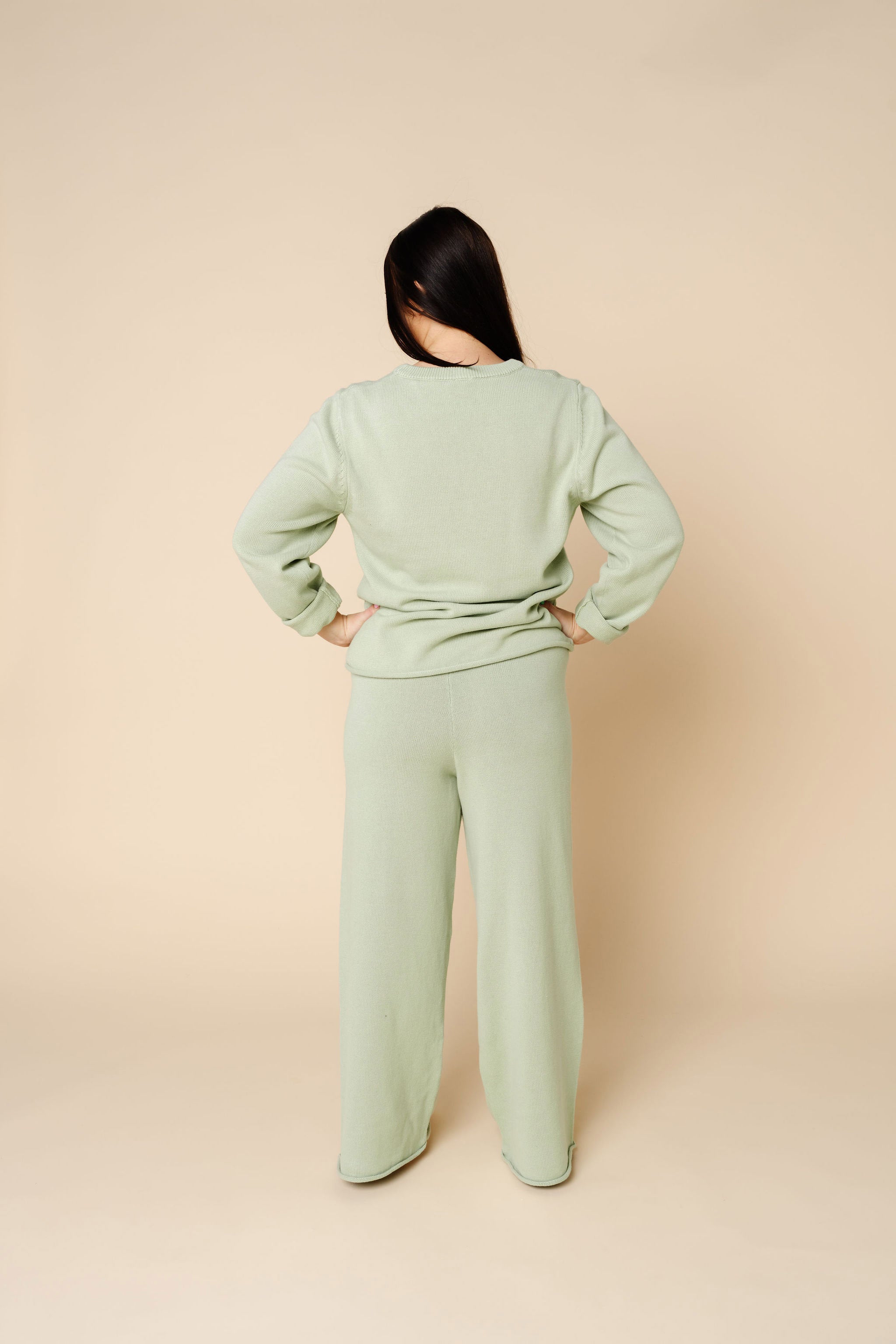 Knit Women's Sweater - Sage