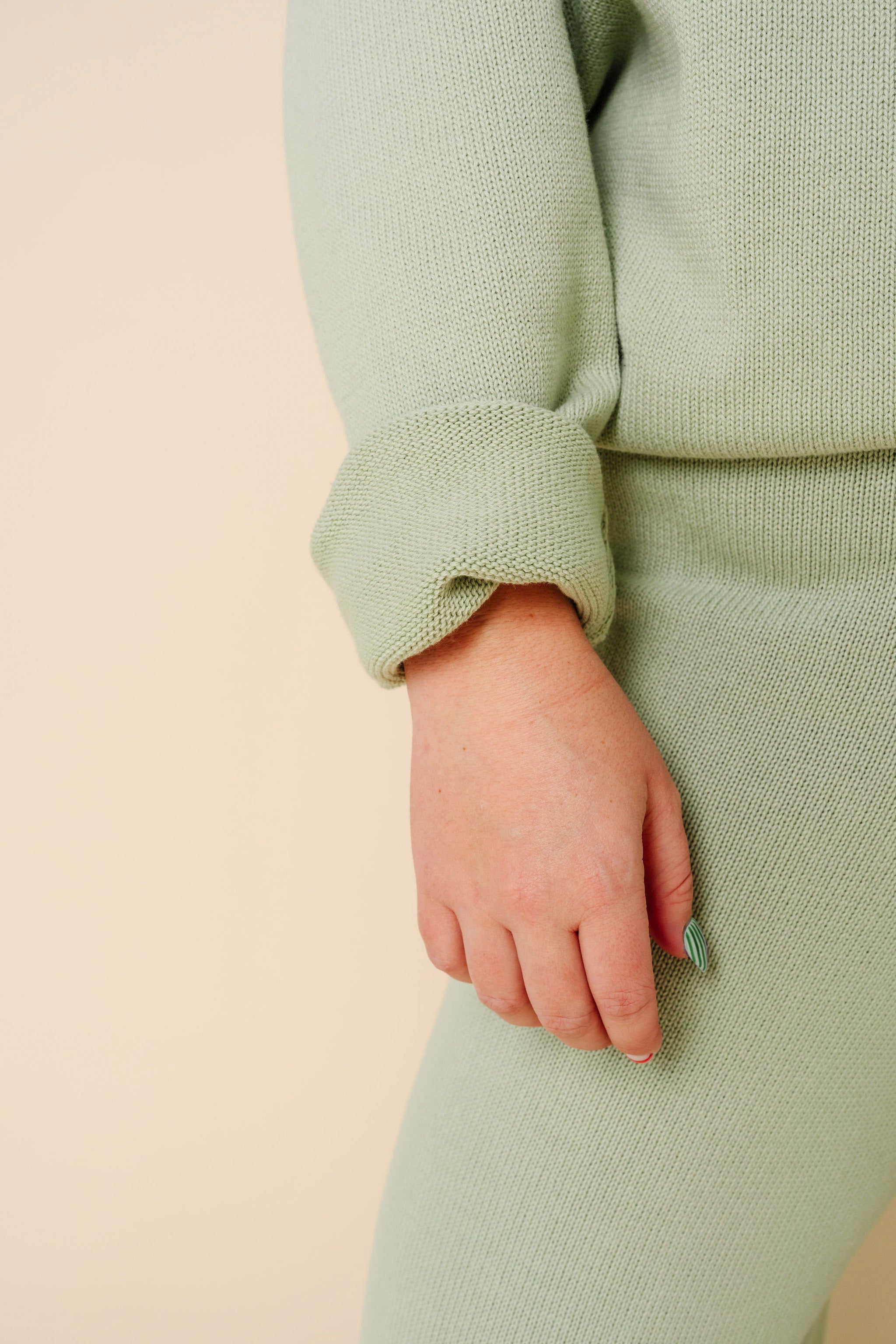 Knit Women's Sweater - Sage