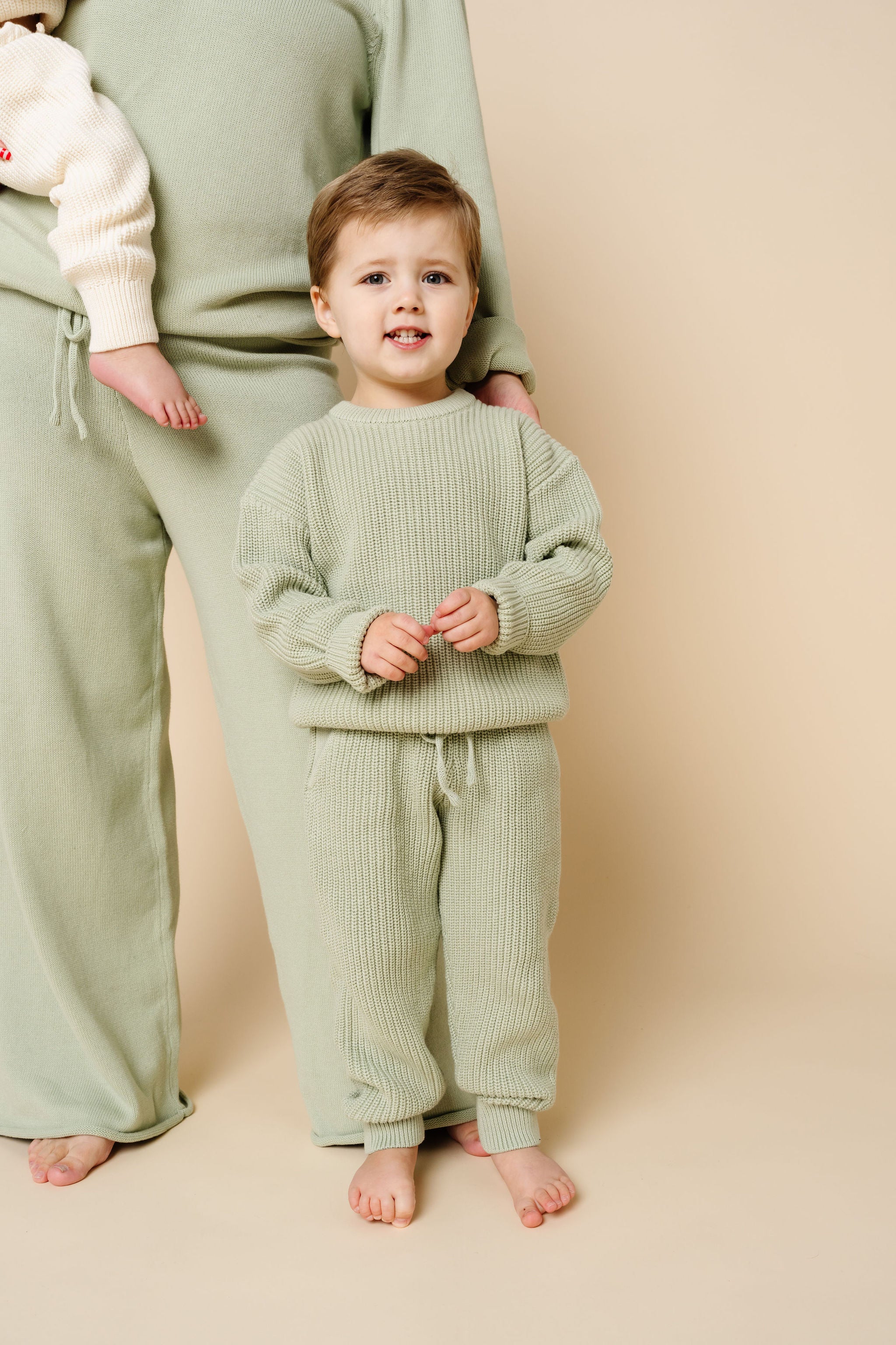 Knit Chunky Sweater - Sage