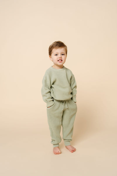 Knit Jogger Pants - Sage