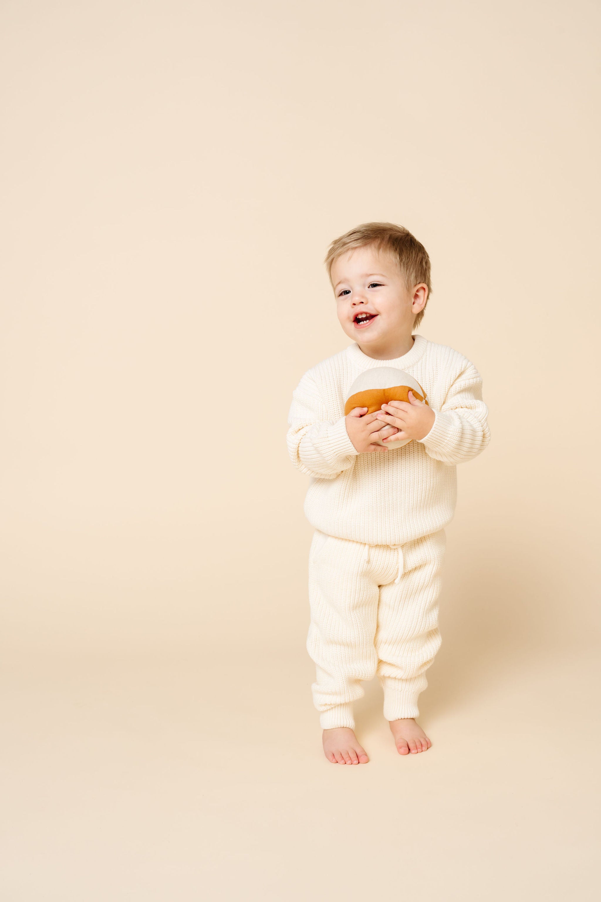 Knit Jogger Pants - Ivory