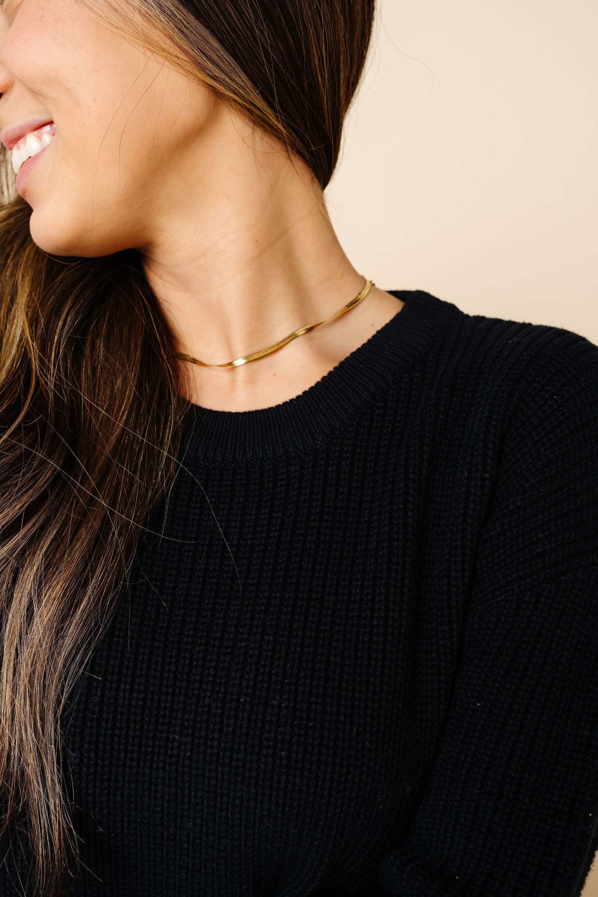 Knit Women's Sweater Maxi Dress - Black