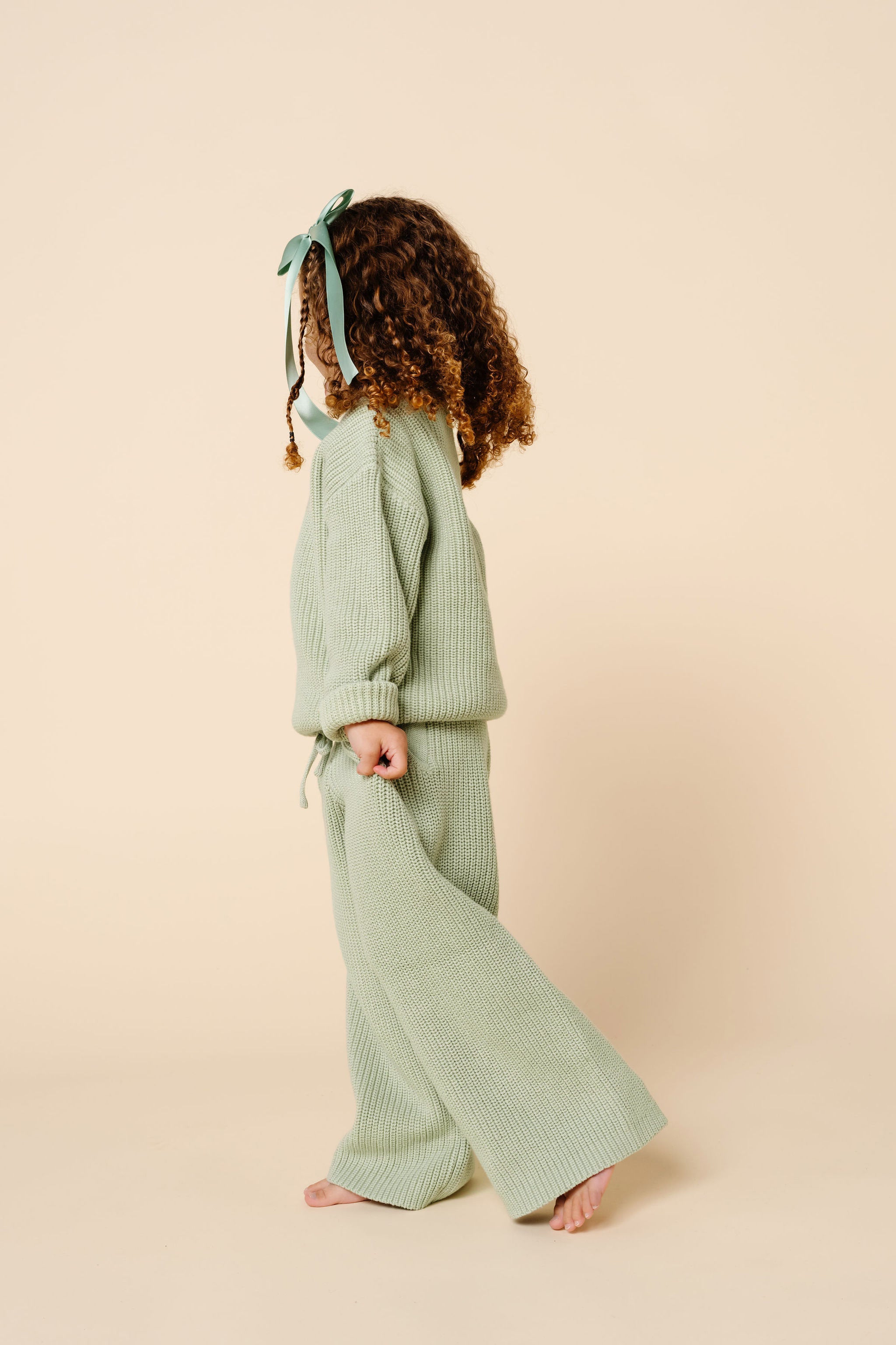 Knit Chunky Sweater - Sage