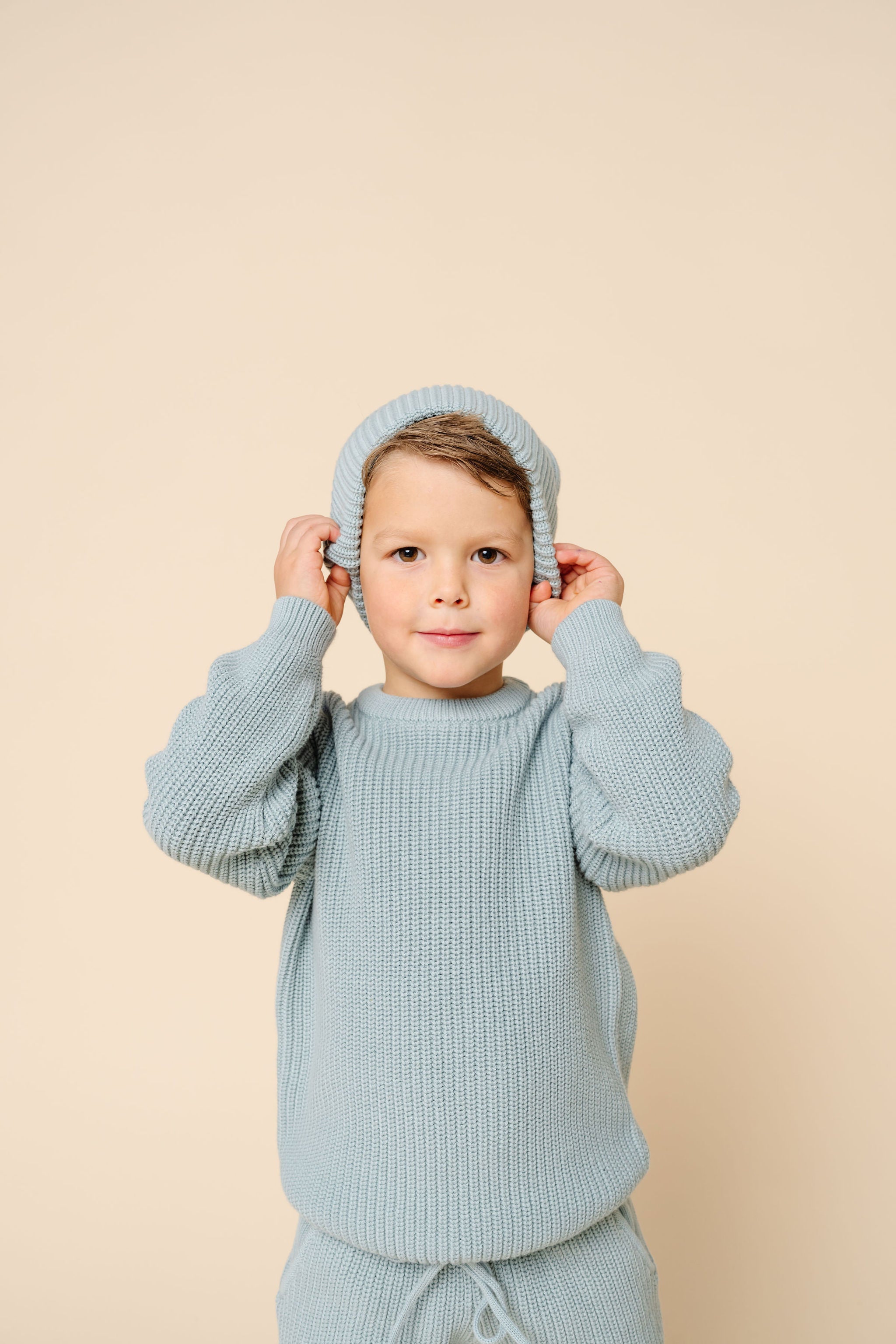 Knit Chunky Sweater - Steele